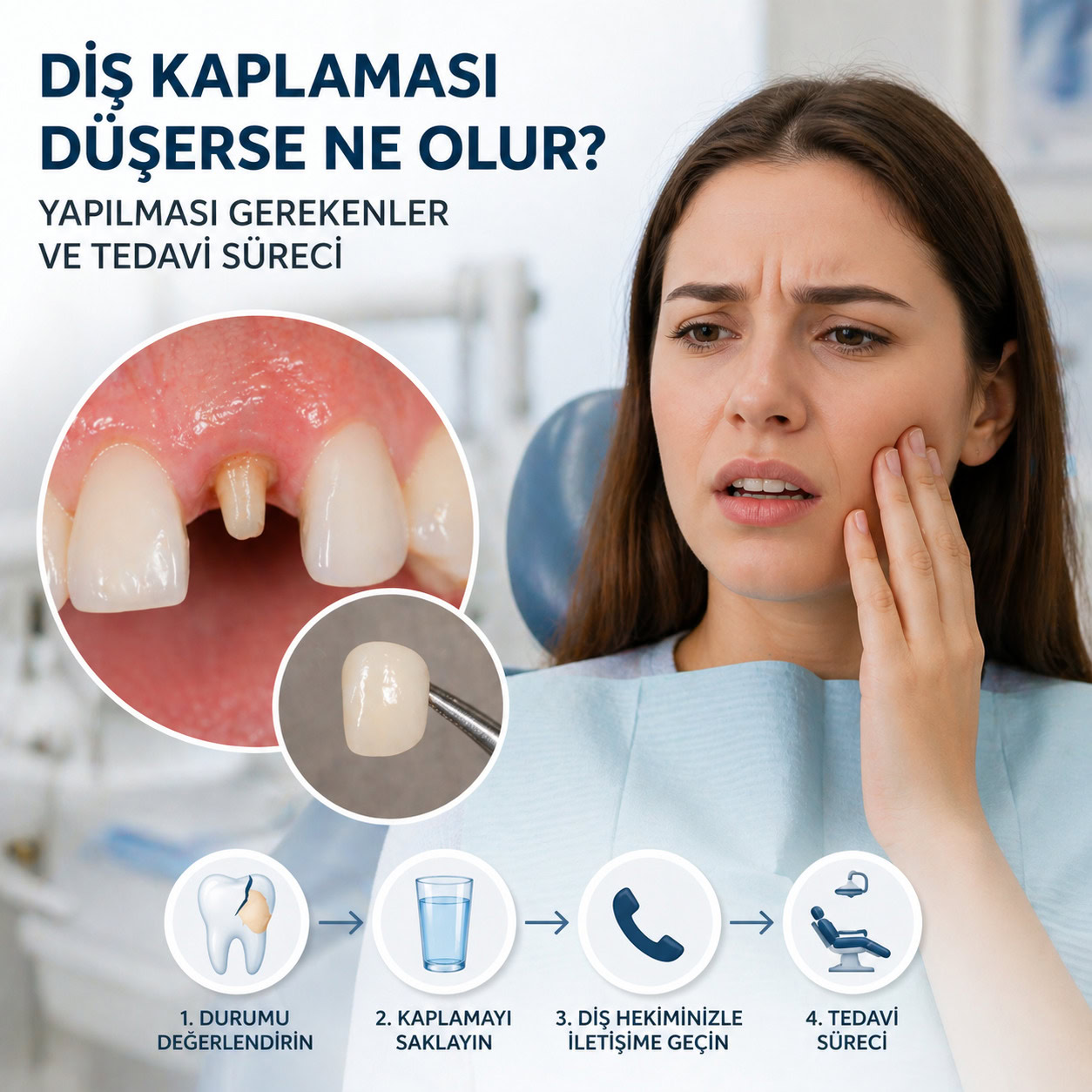 Diş Kaplaması Düştü: Tekrar Takılır mı, Ne Yapmalı?